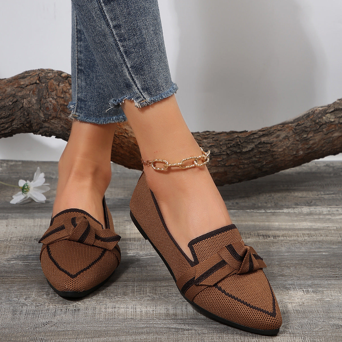 Viona – loafers med knutdetalj