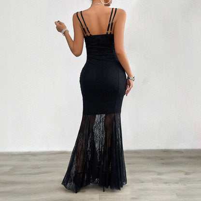 Linn - long lace dress