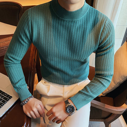 Elias - Ribbstickad polotröja för en elegant stil