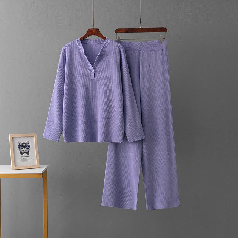 Mila - Comfortable Ribbed Set for a Relaxed Style