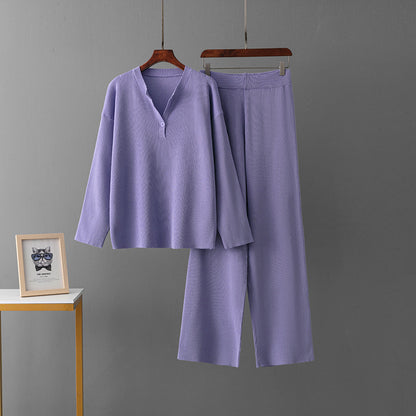 Mila - Comfortable Ribbed Set for a Relaxed Style