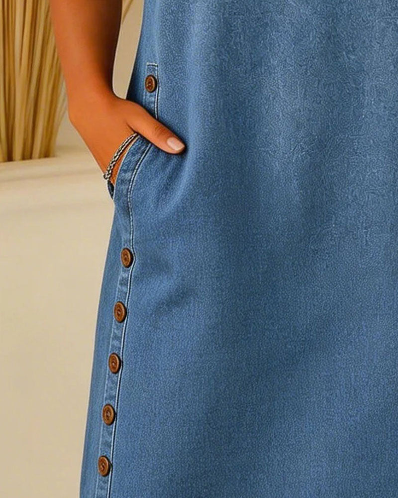 Aveline – Denim dress with relaxed elegance