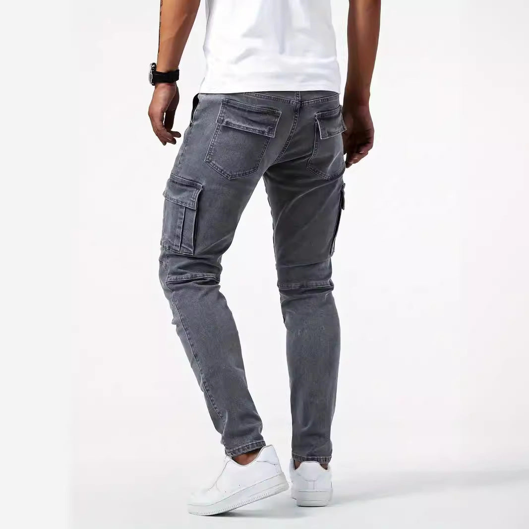Hedrik - Black tapered cargo pants