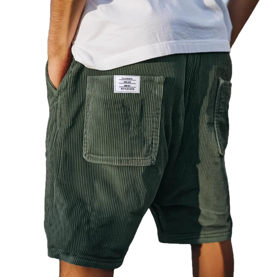 Ture – Avslappnade shorts i mjuk corduroy