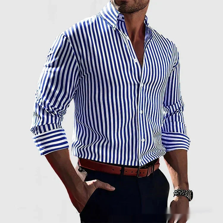 Kaldur -Striped shirt with a fresh, timeless style