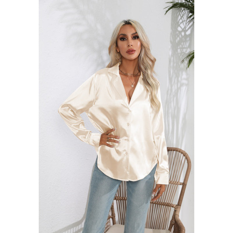 Nova – Sidenblus med midjeaccent