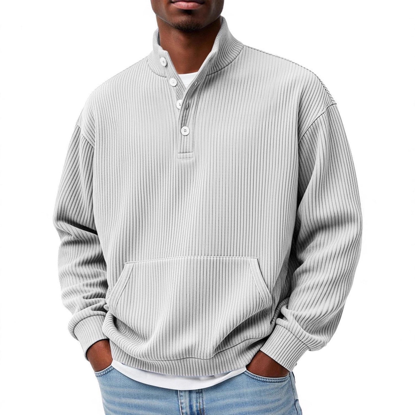 Sander - Button-up knitted sweater for spring