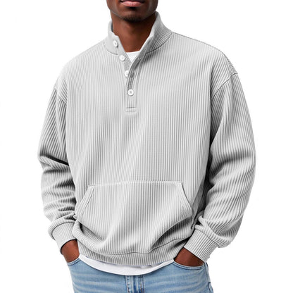 Sander - Button-up knitted sweater for spring