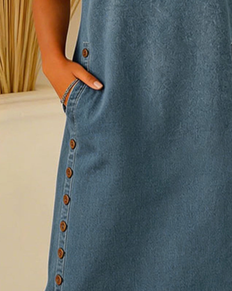 Aveline – Denim dress with relaxed elegance