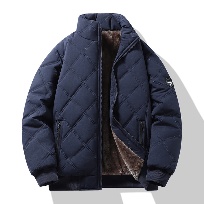 Dario - Padded jacket with a minimalist pattern