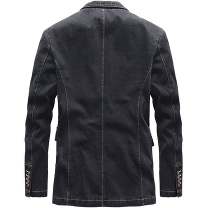 Ivar - Herrblazerjacka med denimlook