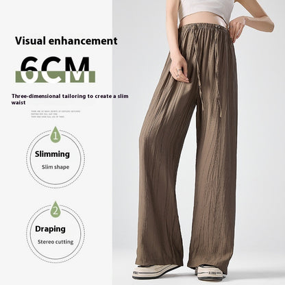 Maternity Pants Summer Drawstring Leisure Straight-leg Trousers