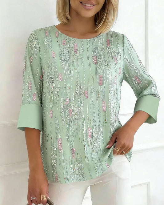Virelia - Elegant blouse with a modern sheen