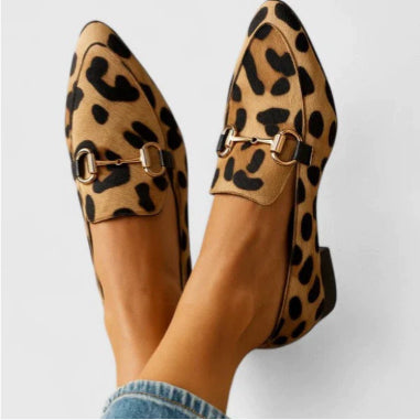 Apricot brown leopard print / 43