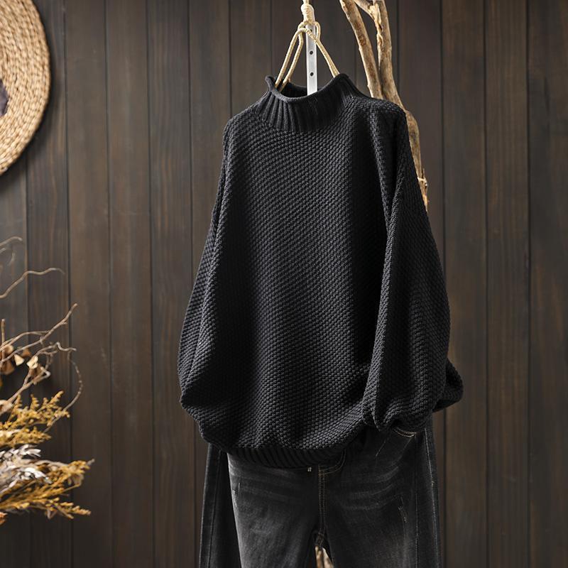 Tirza Structured Knitted High Neck Jumper