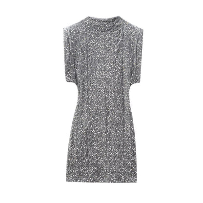 Greta – short dress with subtle sheen