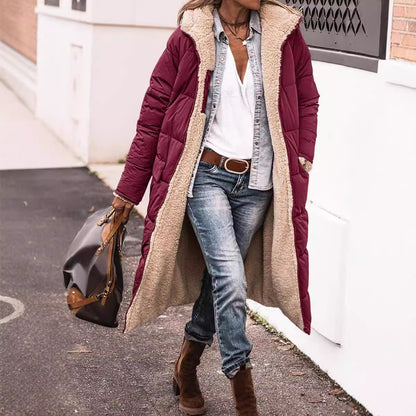 Yliane - Padded winter jacket with teddy lining