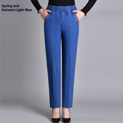 Hilda – Bekväma denimbyxor med elastisk midja