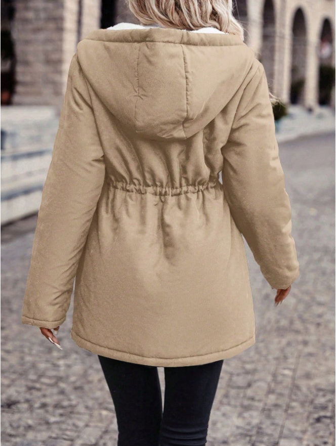 Alma - Padded winter jacket with soft teddy lining