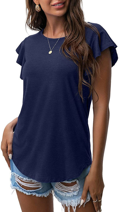 Maja – T-shirt med subtila ärmdetaljer