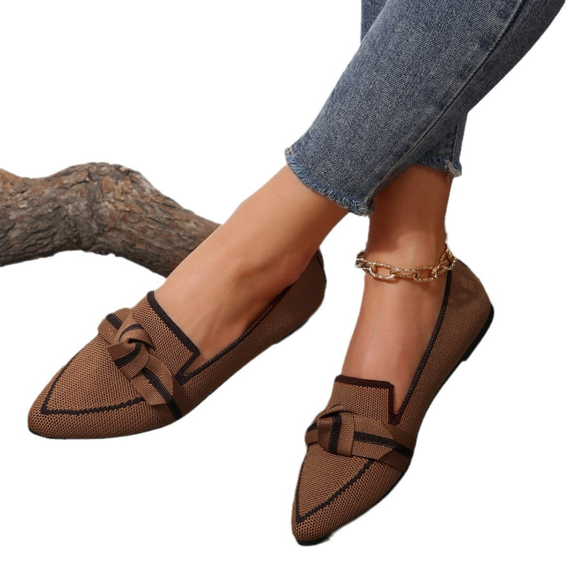 Viona – loafers med knutdetalj