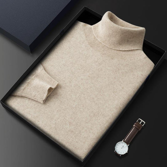 Gustav – Men's minimalist cashmere turtleneck