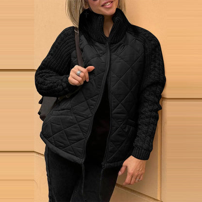 Alva – Knitted jacket with quilted front