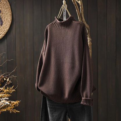Tirza Structured Knitted High Neck Jumper