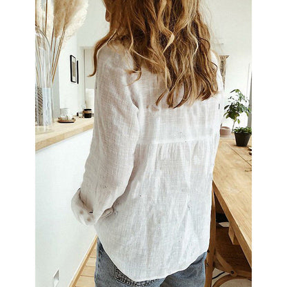 Viveka – Lightweight linen blouse with a relaxed fit