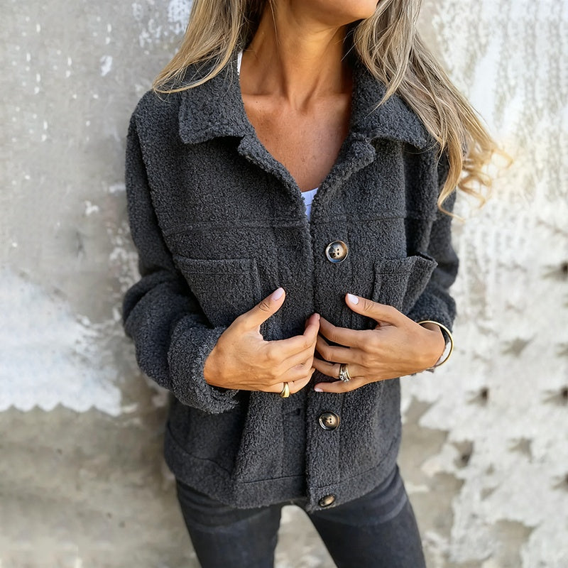 Aino – Soft teddy jacket