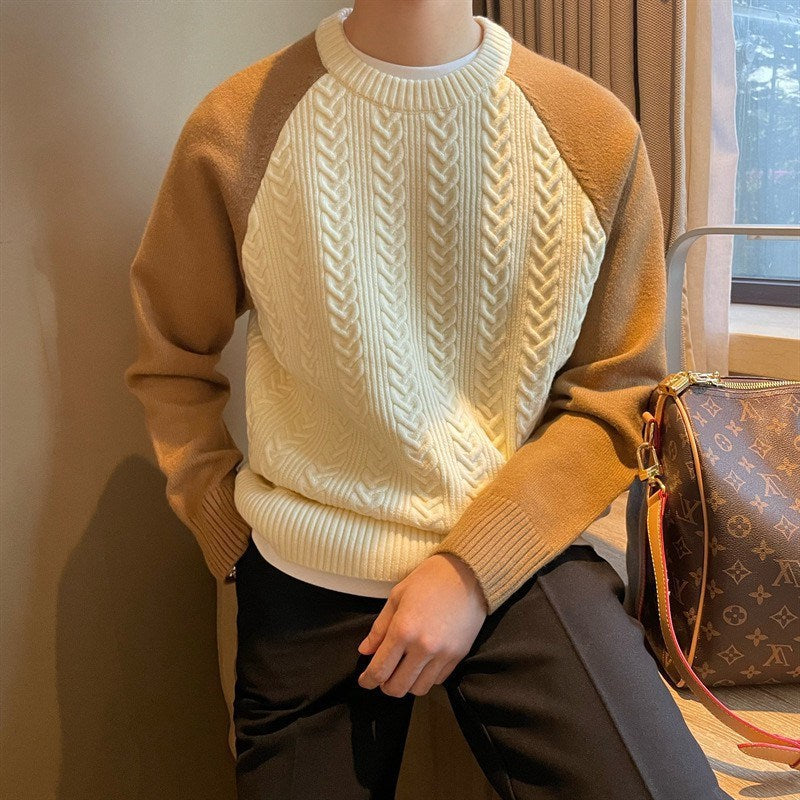 Nils - Textured knit sweater for spring days