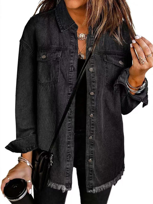 Elina – Relaxed Oversized Denim Jacket