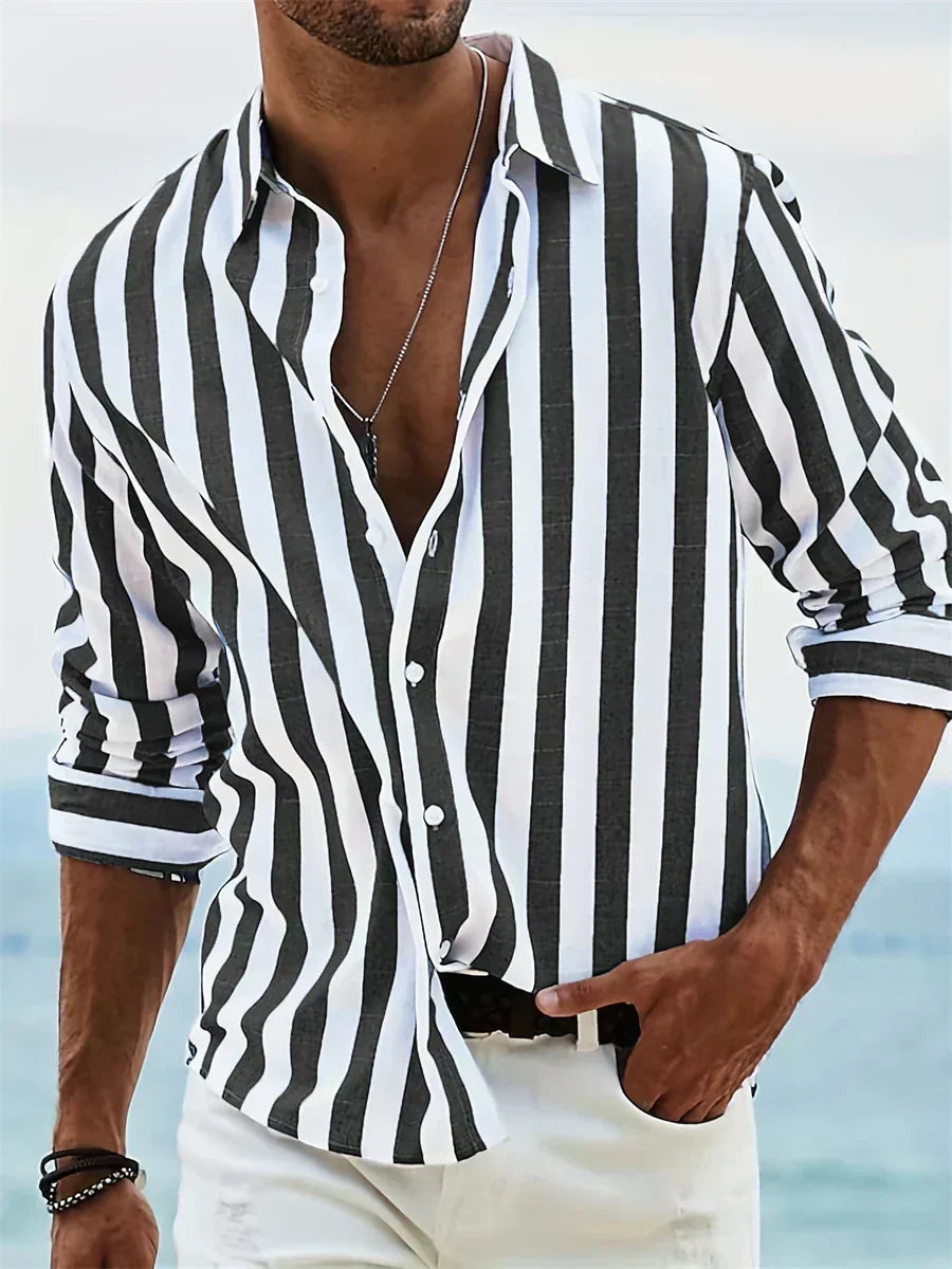 Veyron – Striped shirt in a relaxed coastal style