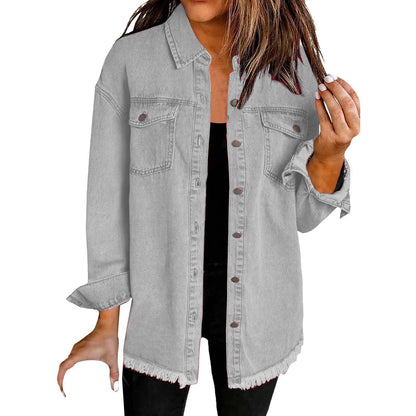 Elina – Jeansjacka med avslappnad oversized-look
