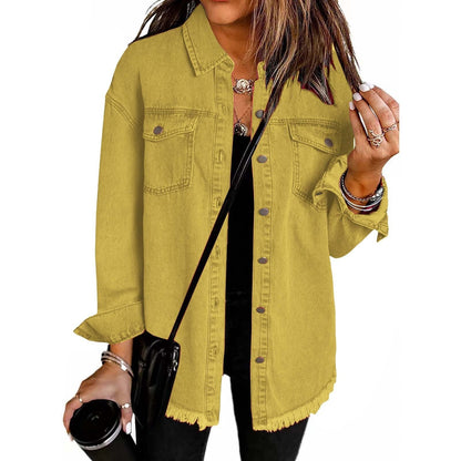 Elina – Jeansjacka med avslappnad oversized-look
