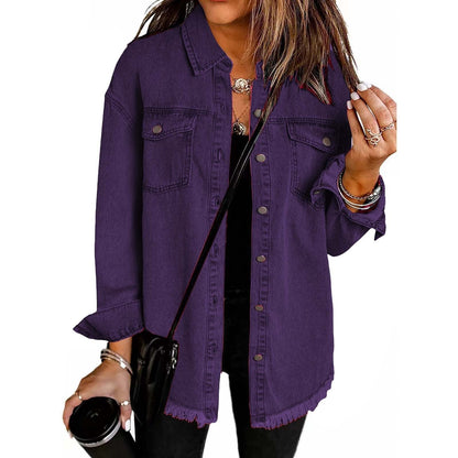 Elina – Jeansjacka med avslappnad oversized-look
