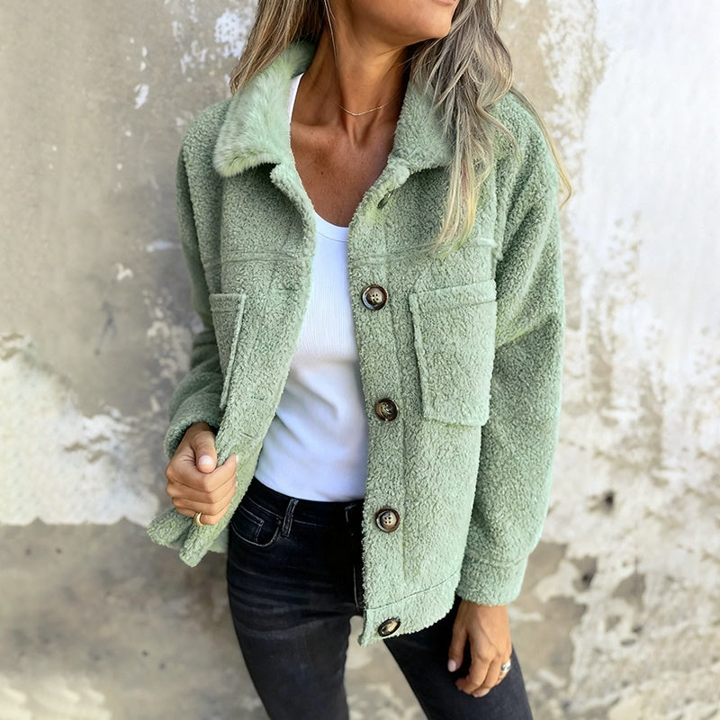 Aino – Soft teddy jacket