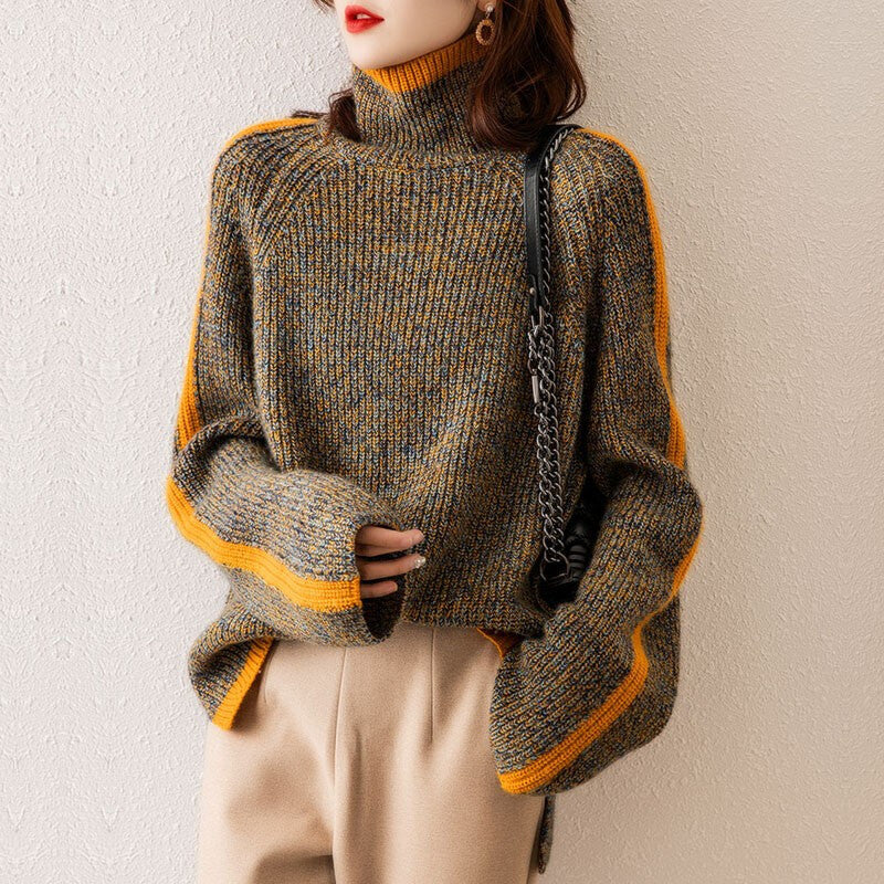 Gavri Turtleneck with playful contrast details