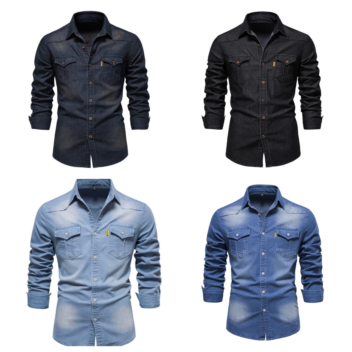Levi - Black denim shirt with a tough style