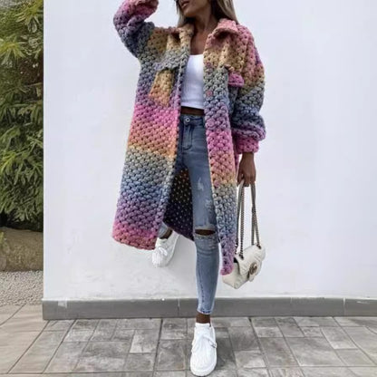Nova – Colourful knitted statement coat