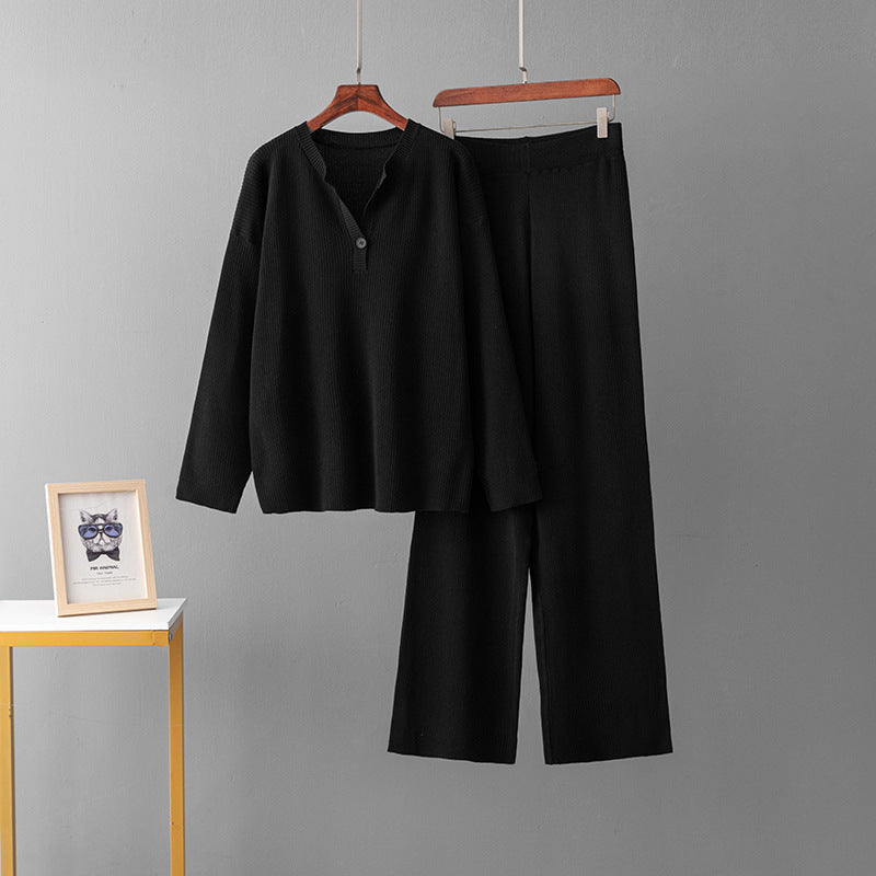 Mila - Comfortable Ribbed Set for a Relaxed Style
