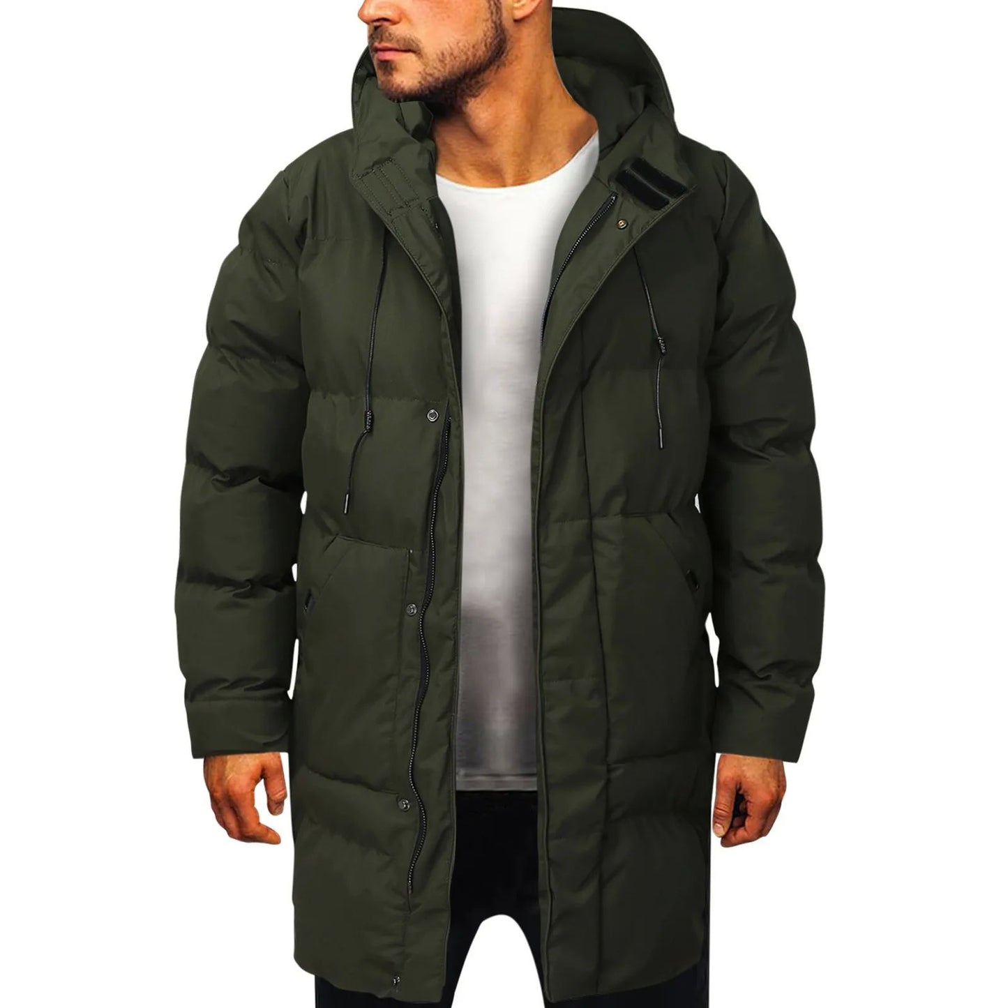 Norell - Lång vadderad herrparka
