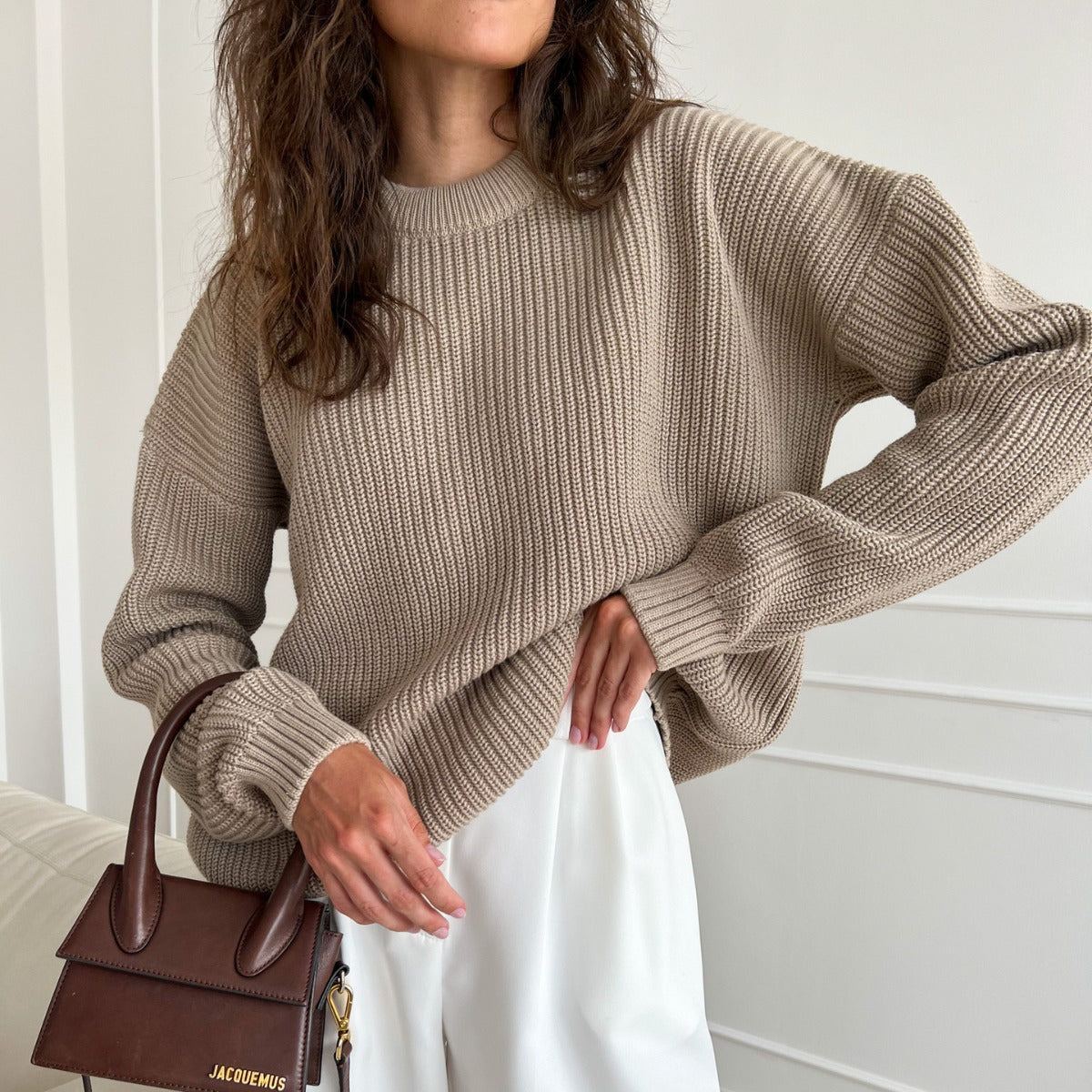 Mila - Chunky Knit Oversized Sweater