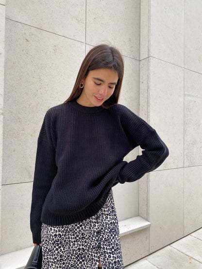 Mila - Chunky Knit Oversized Sweater