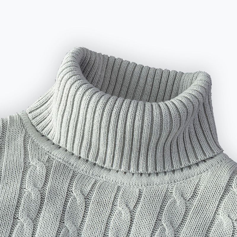 Wilmer - Light grey polo shirt with fine texture
