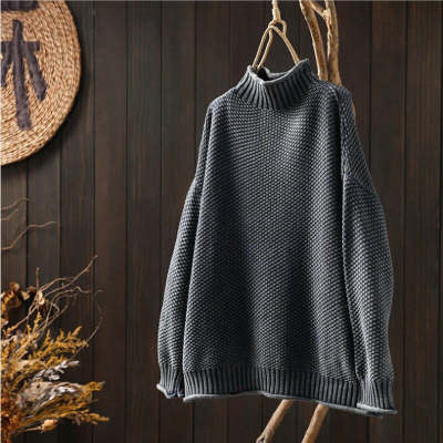 Tirza Structured Knitted High Neck Jumper