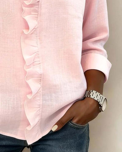 Velisse – Romantic Blouse with Elegant Ruffles | 1+1 FREE today