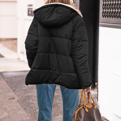 Yliane - Padded winter jacket with teddy lining