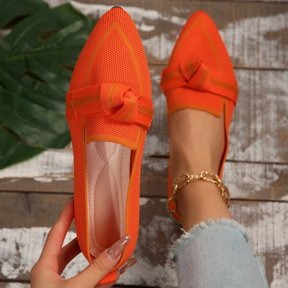 Viona – loafers med knutdetalj