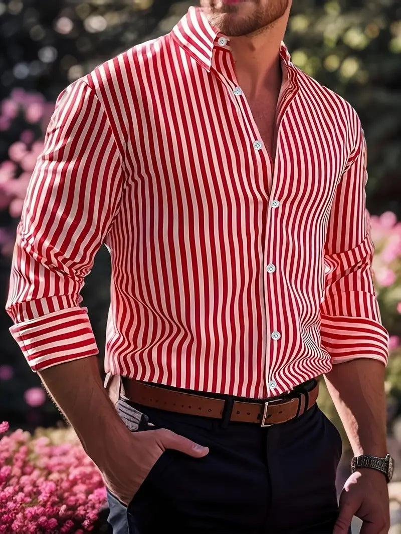 Kaldur -Striped shirt with a fresh, timeless style